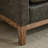 Upholstered Bench with Arms, Wood Legs and 2 Bolsters-1509027491