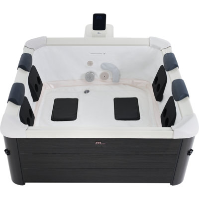 MSpa Oslo 4-6 Person Portable Hot Tub - 13A Plug & Play Carbon-Grey