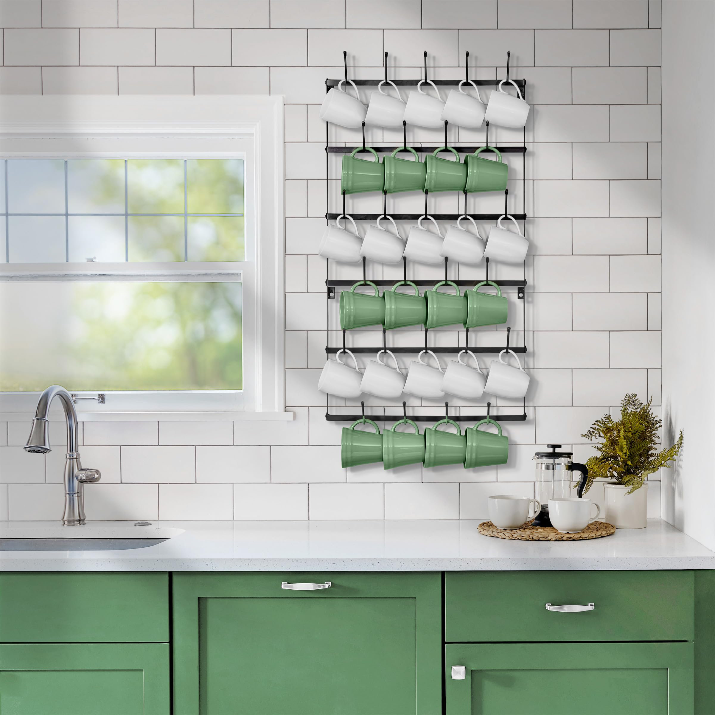 4 Pièces Égouttoir À Tasses Armoire Étagère De Rangement Tasses À Café