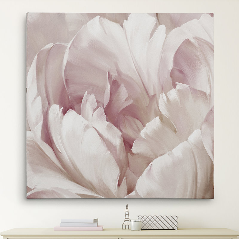 Wallach intime rosé I - reproduction d'art, H 40 po x l 40 po x P 1,5 po, Toile tendue