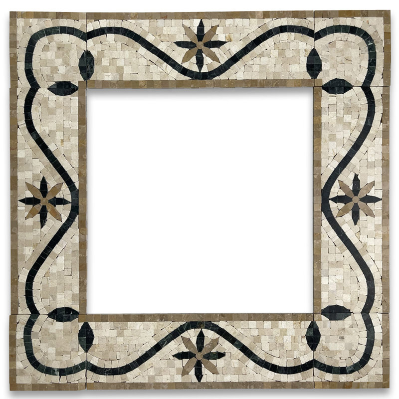 Carreau de mosaïque de marbre et de plancher en marbre 4 po x 12 po Wfantstar Azalea