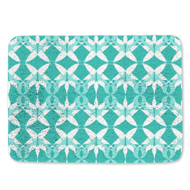 Lissia Microfiber / Microsuede Non-Slip Bath Mat, 21"W x 34"L