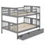 Lit superposé double au-dessus de double avec tiroirs et échelle pour les meubles de chambre à coucher, de chambre d'amis-105708049