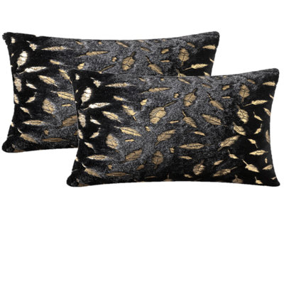  Rectangular Faux Fur Pillow Cover