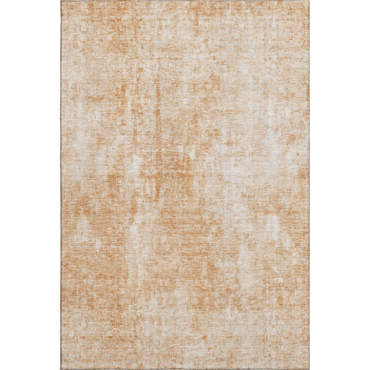 Premium Machine Washable Arnette Terracotta Rug