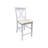 Elegant White 23" Counter Stool with Comfortable Foam Cushioning-2141003088