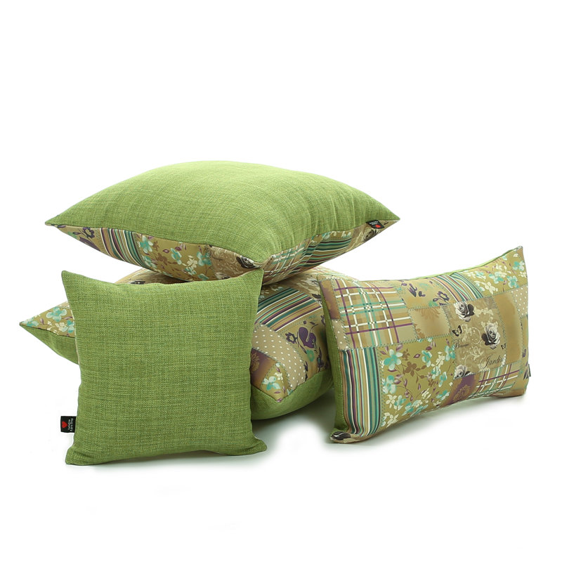 Chateau Patchwork Square Throw Cushion, Gold, 28cm x 28cm