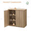 Buffets cannelés avec plateau en faux marbre, meuble télé 68,8 po-1714056437