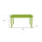48" Chartreuse Solid Wood Dining Table