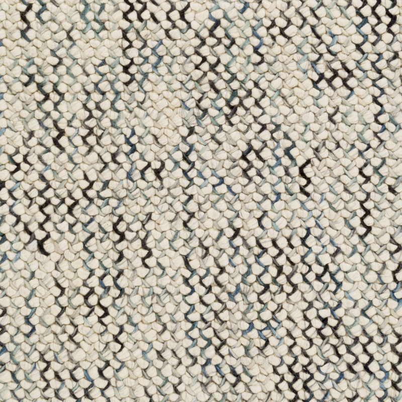 Avera Wool Area Rug in Beige/Gray, Rectangle 5' x 7'6"