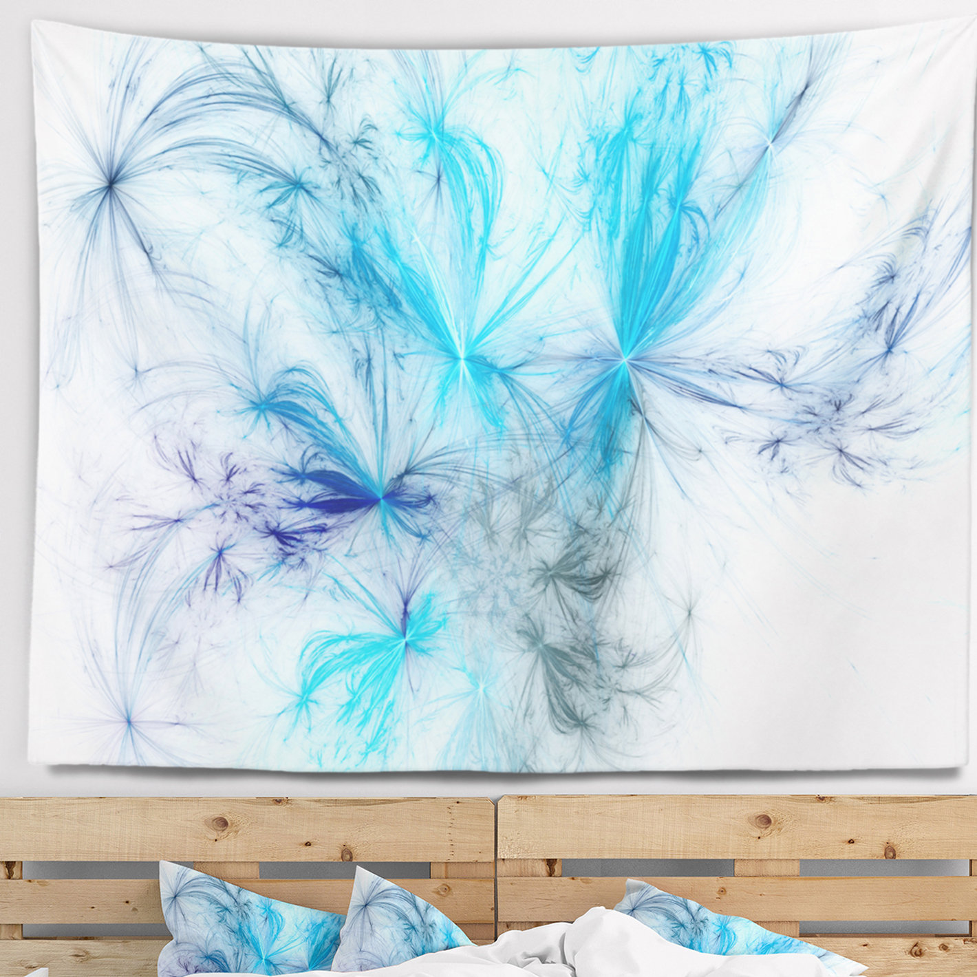 Pastel discount blue tapestry