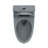 Reno 1.1/1.6 GPF Dual Flush Elongated Bowl Modern One-Piece Toilet in Charcoal Gray (Seat Included)-97648760
