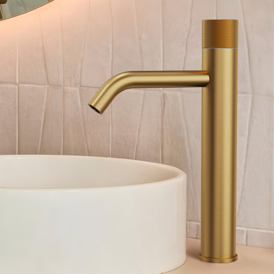 Single Hole Bathroom Vessel Faucet, Single Handle Bathroom Vessel Sink Faucet with Drain Assembly
