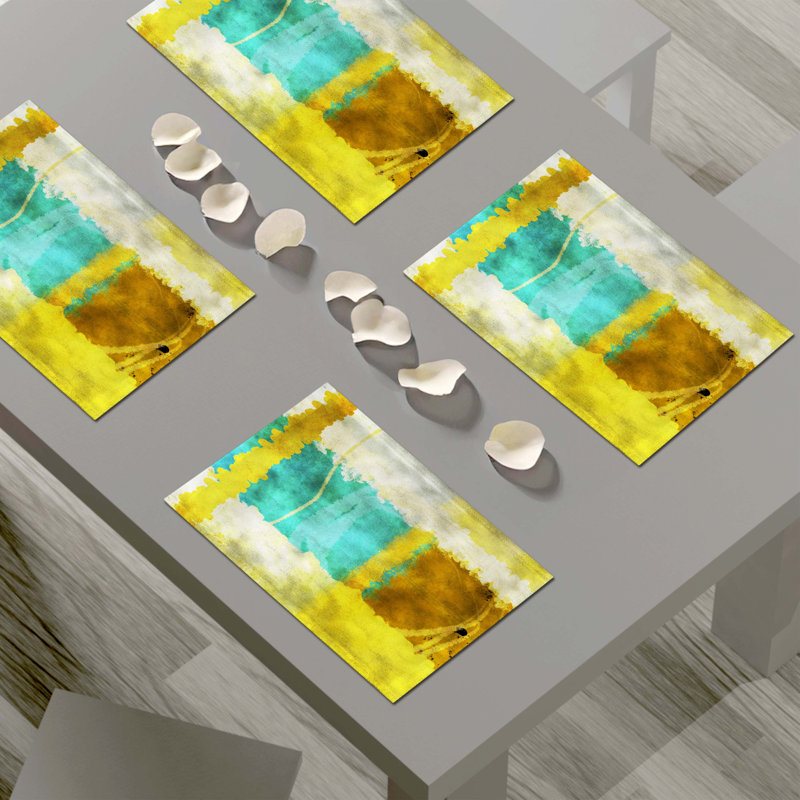 Napperon abstrait en polyester