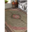 Tapis rouge et gris noué à la main de haute qualité
