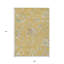 Tapis intérieur lavable floral beige doré et vert fougère 9 pi x 12 pi