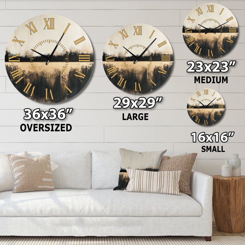 Bingaman I - Horloge murale Mid-Century, Petit