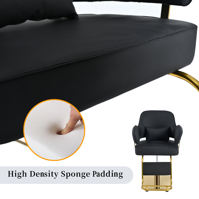 Fauteuil de massage pivotant rembourré pour salon et beauté