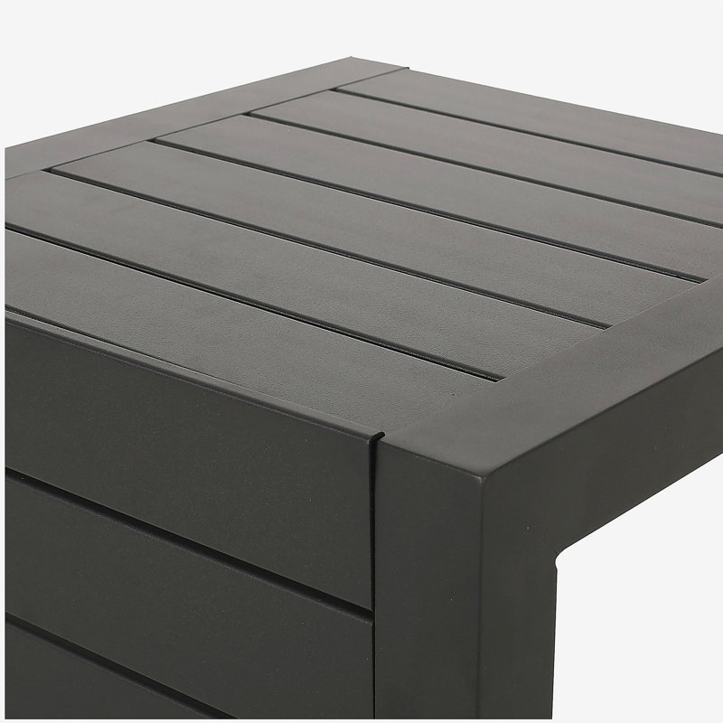 TABLE CAPE CORU ALU EN FORME DE C NOIR, Noir