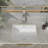 20"W x 15.5"D White Ceramic Rectangular Undermount Bathroom Sink With Overflow