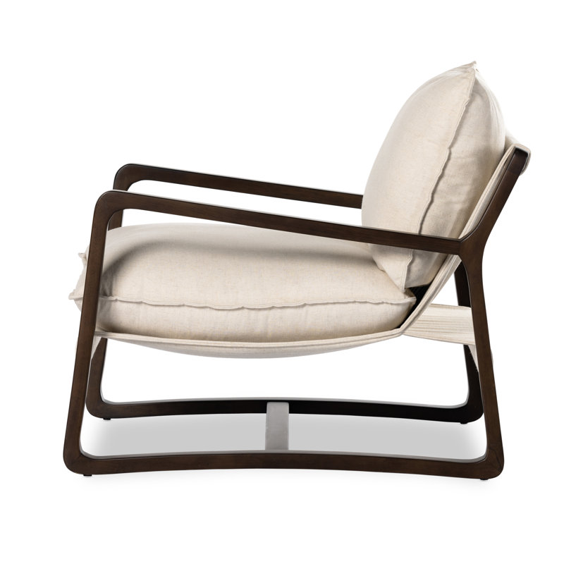 Ace Chair, Surrey Olive, Thames Cream Performance Weave, Burnt Parawood