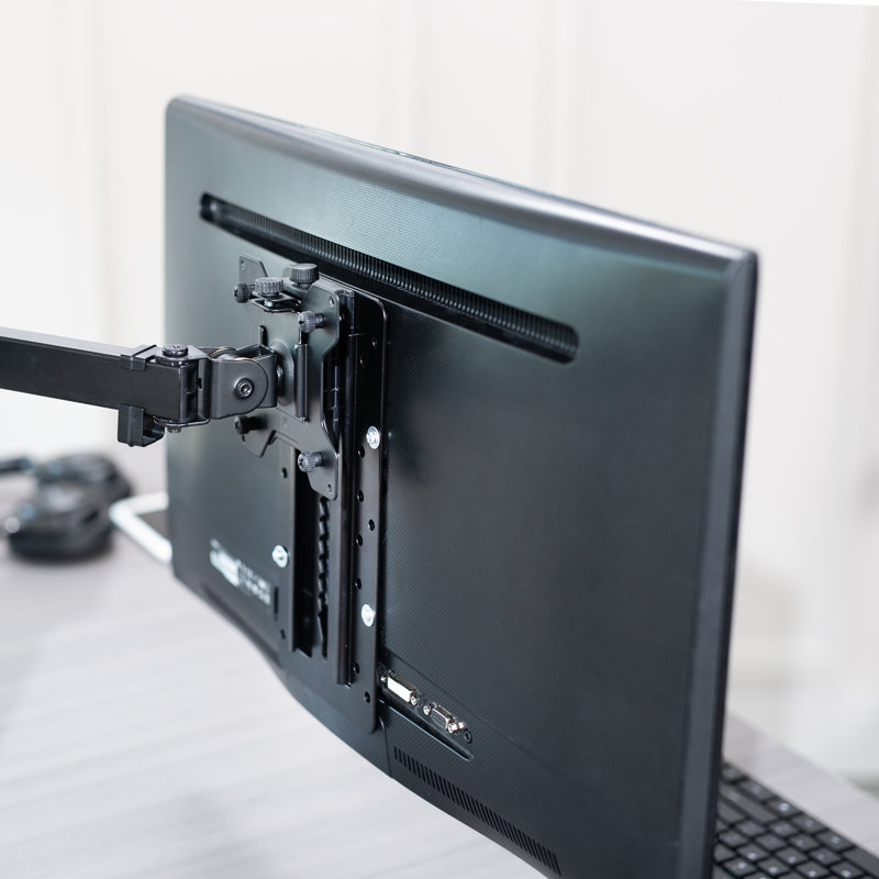 Adaptateur VESA noir réglable en hauteur