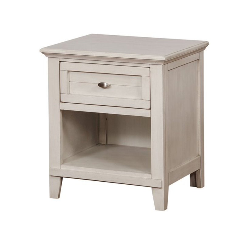 Table de chevet pour enfant 1 tiroir Gamora, Blanc