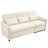 82" 2-In-1 Convertible Sofa Bed With Reversible Recliner, 3-Seater Sleeper Sofa For Living Room-1499066241
