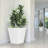 Tall Metal Tapered Planter – Large Outdoor & Indoor Garden Plant Pot with Drainage Hole and Rubber Plug, Stylish Burnished for Home and Patio-44186891-44186893
