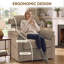 Fauteuil d'appoint pivotant à 360 ° avec dossier haut, coussin épais et poche latérale-814822073-1064093974