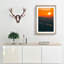 Sunset over Tokyo in Abstract - Picture Frame Graphic Art Print-55724729-55724732