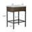 Freestanding Bathroom Vanity With Integrated Engineered Stone Marble Top – Stylish Single Sink Design With Modern Elegance And Functional Storage-387670807-375675097