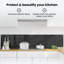 Vidaxl Kitchen Backsplash White 80 X 40 Cm Tempered Glass-119815075-119815076