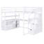 Lit mezzanine double avec bureau, tablettes et rangement - Collègues -