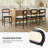 Jacindo Coastal Counter Stool with Rattan Backrest-2000887193