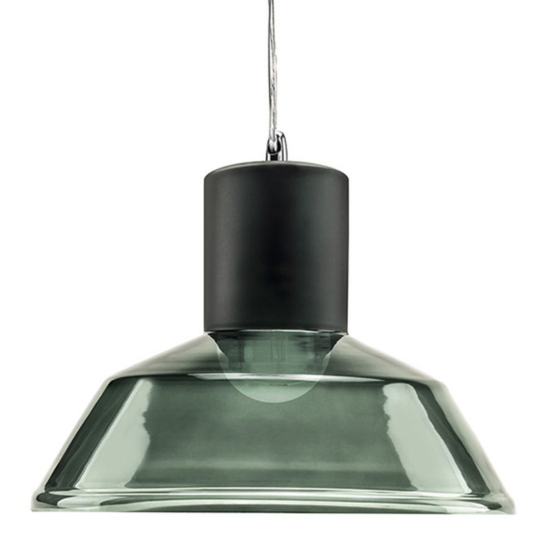 Bocanegra 1 - Light White Dome Pendant, Grey Blue Tint