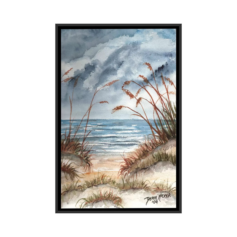 « sable des dunes », reproduction sur toile, H 26 po x l 18 po x P 1,5 po, Toile avec cadre noir, Pas de tapis