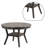 Round Top Wooden Dining Table with Boomerang Legs-1387142336