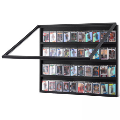 Présentoir de cartes de collection à 4 niveaux avec 36 cartes de football de baseball