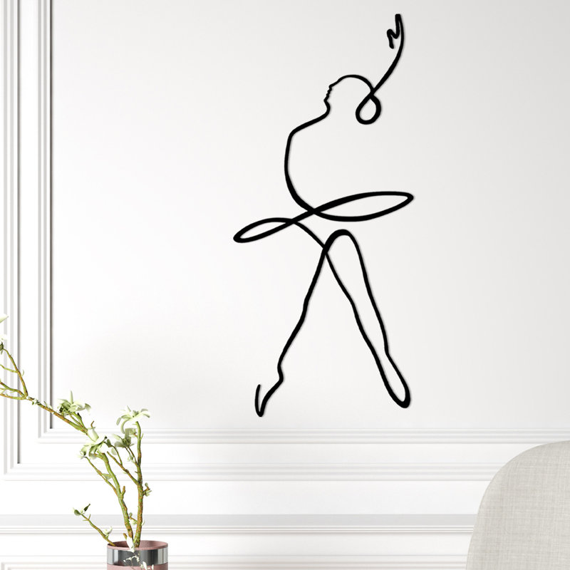 Stylish Black Decorative Metal Wall Accessory, 27.6 x 0.6 x 12.6 Inches | 100% Metal Construction (Thickness: 0.06 Inches) | Easy Wall Mount Design, Perfect for Home Décor & Unique Art Display, Durable & Elegant