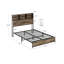 Structure de lit en acier Boleslovas-1507099787