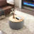 Ottoman 2-in-1 Storage End Table, Dark Grey 25.5x25.5x14.5 | DARK GREY | MDF-380911224