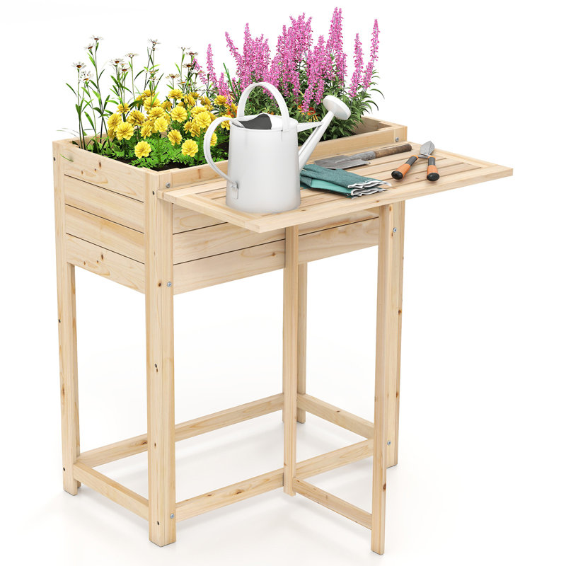 Wood Elevated Planter