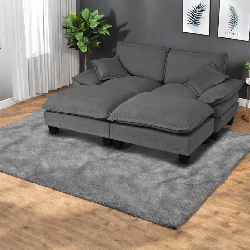 Canapé modulaire en chenille Cloud Comfort