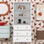 Grande armoire de rangement avec 2 portes et 3 tiroirs, armoire de cuisine autoportante et tablettes réglables
