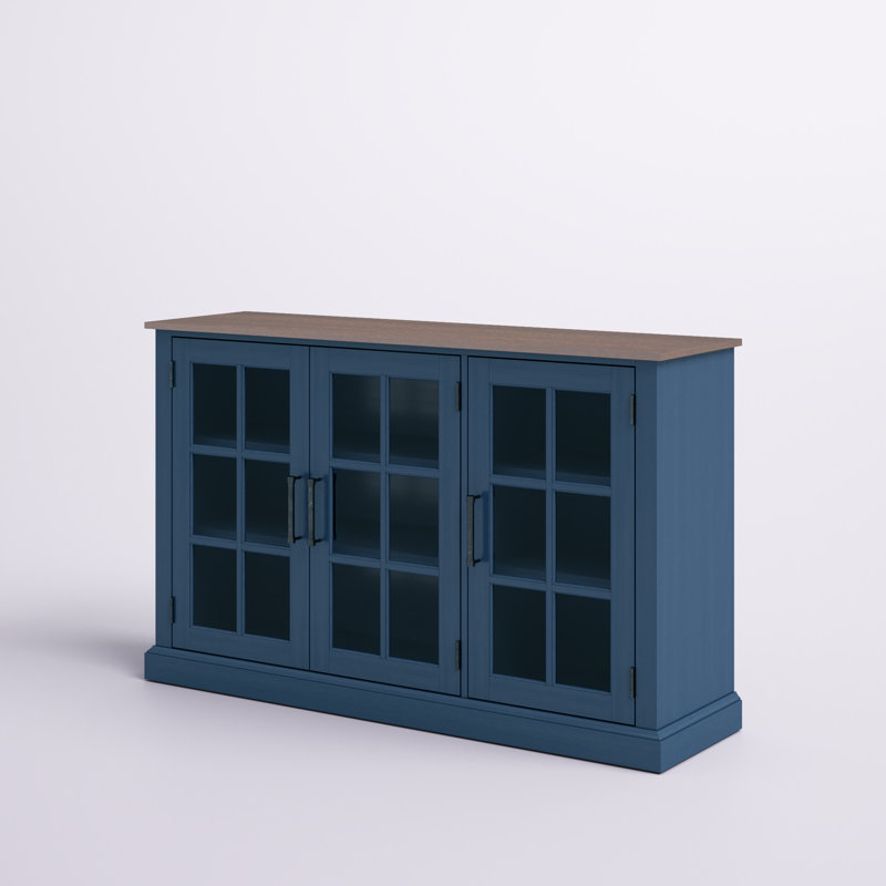 Truby 55'' Sideboard, Fontana Blue/Brown