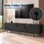 Retro Style TV Stand & Media Unit | TV Cabinet for 75-100 Inch TVs | Large Storage with Cable Ports | 1.8m & 2.4m Size Options | Premium Furniture for Living Room，Fast Dispatch From UK Warehouse — 2 Working Days-2114488796