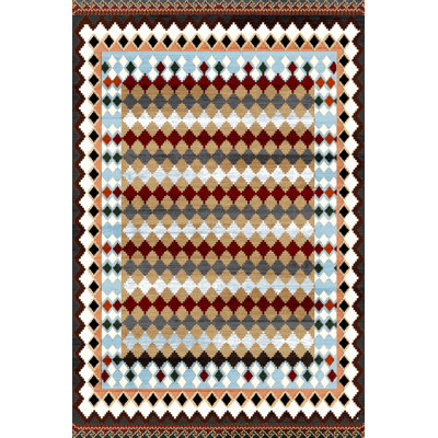 Stylish Woven Carpet (4 x 6 Feet), 100% Polyester, 0.3 in Pile Height | Antibacterial, Non-Slip PVC Dot Underside | Machine Washable, 3D Digital Printed Design | Perfect for Living Room, Bedroom & Office Decor
