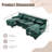 U Shaped Cloud Couch,modern Chenille Ectional Couches With Double Chaise,deep Seat Comfy Sofa Living Room,apartment-1989406882