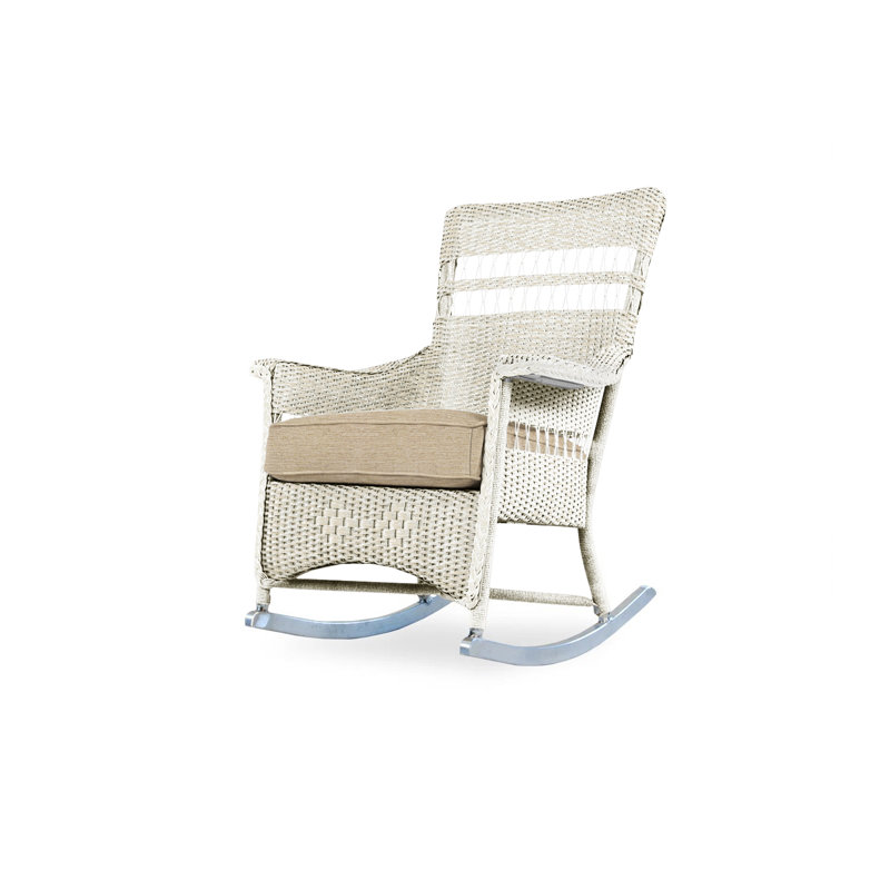 Nantucket Outdoor Rocker Chair, Loveboat Saffron, Hickory